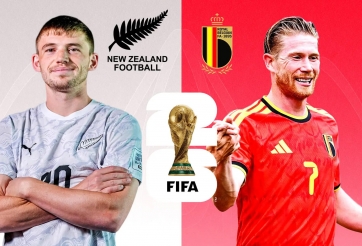 Link xem trực tiếp New Zealand vs Bỉ hôm nay 27/6 trên VTV - World Cup 2026