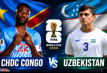Trực tiếp bóng đá CHDC Congo vs Uzbekistan, 6h30 hôm nay 28/6