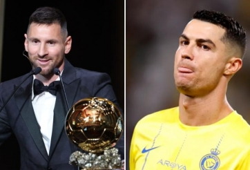 CĐV đồng loạt réo tên Ronaldo khi Messi được đề của Quả bóng Vàng 2026