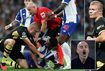 Xô xát trong đường hầm sau trận Man City thắng Porto