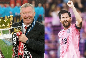 Messi đứng ngang Sir Alex Ferguson ở cột gây sốt