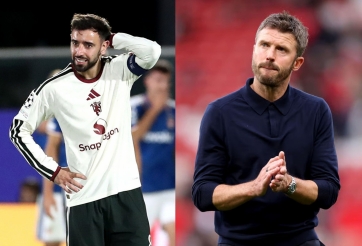 HLV Carrick chính thức lên tiếng về quyết định gây sốc với Bruno Fernandes