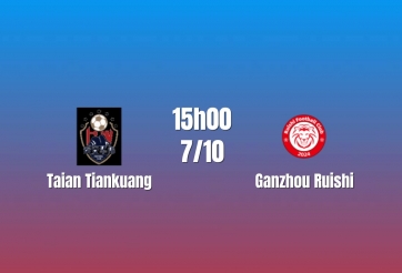 Nhận định Taian Tiankuang vs Ganzhou Ruishi: Chênh lệch đẳng cấp