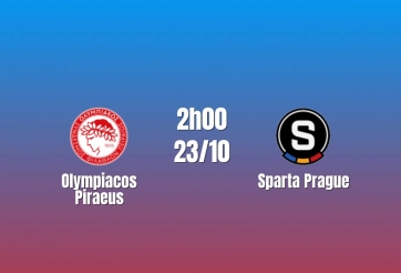 Nhận định Olympiacos Piraeus vs Sparta Prague: Chủ nhà chiếm ưu thế