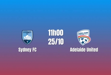 Nhận định Sydney FC vs Adelaide United: Chủ nhà gặp khó