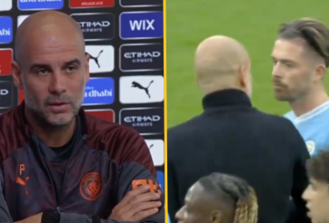 Pep lên tiếng giải thích sau khoảnh khắc căng thẳng với Jack Grealish