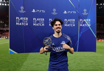 Cầu thủ xuất sắc nhất trận Arsenal vs PSG không phải Dembele