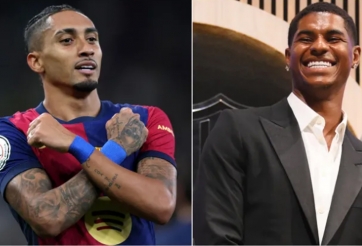 Raphinha sẵn sàng “đối đầu” với Rashford