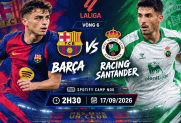 Nhận định Barca vs Racing Santander: Khách khó tránh thất bại