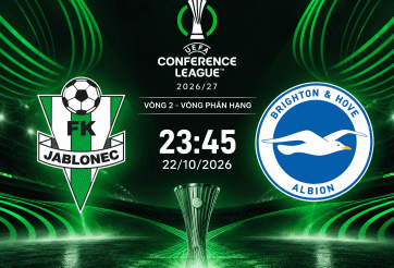 Nhận định Jablonec vs Brighton: Khách lấn át chủ nhà
