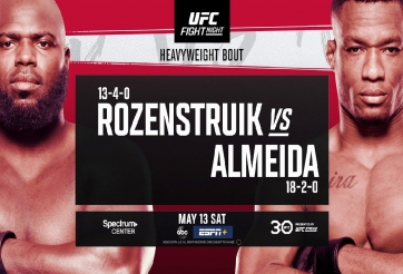 UFC: Rozenstruik - Almeida, kẻ chiến thắng đi tìm sự vĩ đại