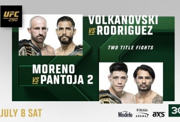 Tâm điểm UFC 290: 2 trận tranh đai, Volkanovski lấy lại vị thế