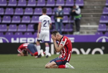 Dàn sao Atletico khóc nức nở trong ngày đăng quang