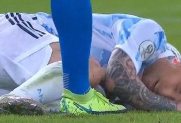 Messi 'cười chữa quê' sau pha ăn vạ ở trận chung kết Copa America