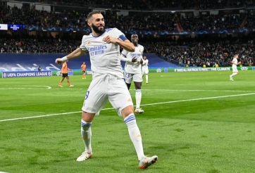Benzema đem về chiến thắng lịch sử cho Real tại Cúp C1