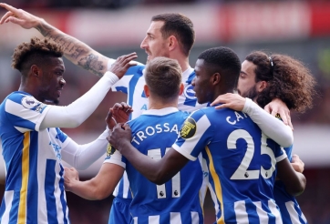 Brighton tạo nên 'địa chấn' trên sân nhà của Arsenal