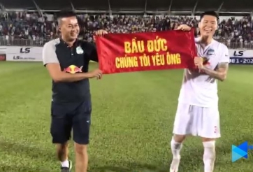 Cầu thủ HAGL cảm ơn bầu Đức