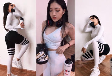 Sở hữu nét đẹp cá tính, hot gymer Hà Nội 'độ body' trông y hệt gái Tây