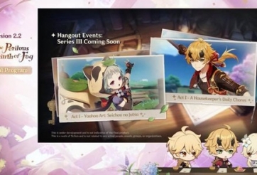 Genshin Impact gửi tặng người chơi 3 giftcode trong sự kiện livestream phiên bản 2.2