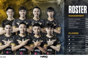 LMHT: GAM Esports công bố đội hình chính thức tham dự VCS Mùa Đông 2021