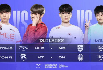 Kết quả LCK Mùa Xuân 2022 mới nhất ngày 13/1