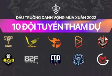Danh sách các đội tham dự ĐTDV Mùa Xuân 2022