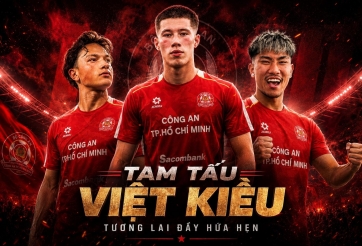 Đội bóng Công An sở hữu tam tấu Việt kiều cực khủng tại V.League 2026/27