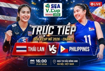 Trực tiếp bóng chuyền Thái Lan vs Philippines: Thái Lan dẫn trước rất xa trong set 3