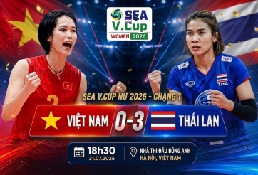 Lịch thi đấu SEA V.Cup nữ 2026 chặng 2: Việt Nam tái đấu Thái Lan