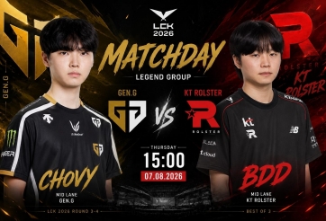 Trực tiếp LCK 2026 LMHT hôm nay 7/8: KT vs GEN.G, BFX vs BRO