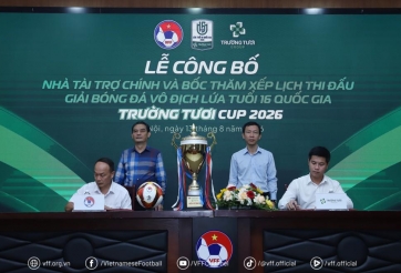 Tập đoàn Trường Tươi là nhà tài trợ chính Giải U16 Quốc gia trong ba năm