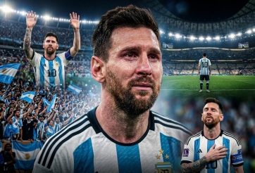 Messi bật khóc trong trận cuối cùng khoác áo Argentina