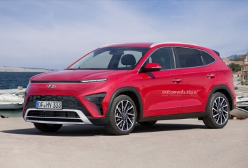 Hyundai Kona 2023 hé lộ khoang nội thất mới thú vị, vô lăng thiết kế như Land Rover