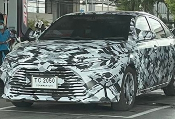 Toyota Vios 2023 tháo bỏ dần lớp nguỵ trang, lộ diện rõ nét hơn