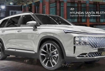 Hé lộ Hyundai Santa Fe thế hệ mới, thiết kế vuông vức như Land Rover Defender