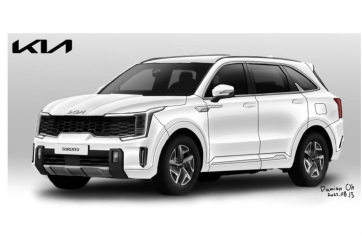 Kia Sorento 2023 lần đầu lộ diện, thay đổi thiết kế đầu xe, ra mắt năm sau