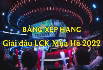 Bảng xếp hạng LCK Mùa Hè 2022 LMHT mới nhất hôm nay