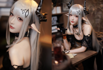 Mỹ nữ cosplay nhân vật Mudrock trong tựa game Arknight