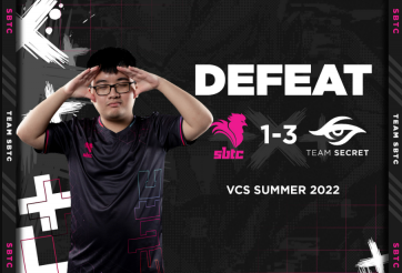 SBTC Esports chính thức dừng bước tại VCS Mùa Hè 2022