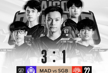 Saigon Buffalo chính thức dừng bước tại CKTG 2022
