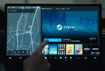 Tài xế xe điện Tesla có thể chơi game AAA ngay trên xe