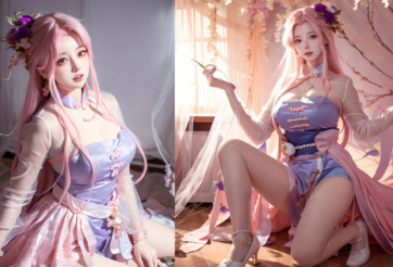 Cosplay Điêu Thuyền Thất Tịch Tiên Tử trong Liên Quân Mobile
