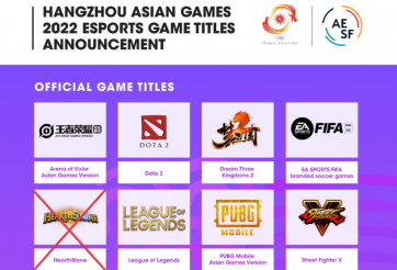 Danh sách các bộ môn eSports tại ASIAD 2022