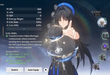 Giới thiệu cơ chế Echo - Thánh Di Vật của Wuthering Waves