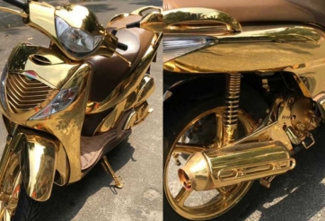Xôn xao chiếc Honda SH mạ vàng có giá đồn đoán 1,5 tỷ đồng