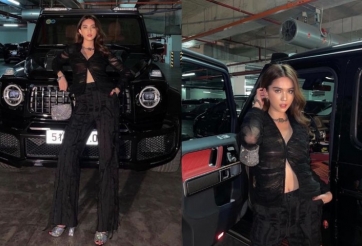 Đua với Sơn Tùng, Tuấn Hưng, Ngọc Trinh khoe dáng bên Mercedes-AMG G63