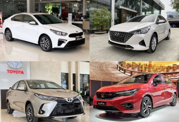 5 mẫu sedan bán chạy nhất 6 tháng đầu năm 2021: có cả xe hạng C