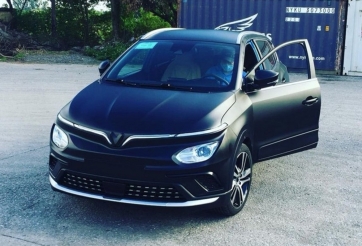 VinFast VF e34 phiên bản đen mờ cực chất xuất hiện, khách Việt xôn xao