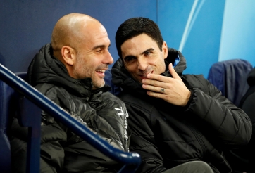 Đối đầu Arsenal, HLV Pep Guardiola tiết lộ sự thật về HLV Mikel Arteta