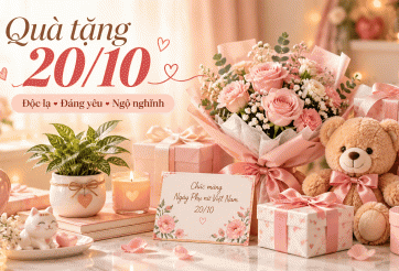 20/10 tặng gì? 18 món quà độc lạ, đáng yêu theo từng khung giờ từ sáng đến tối